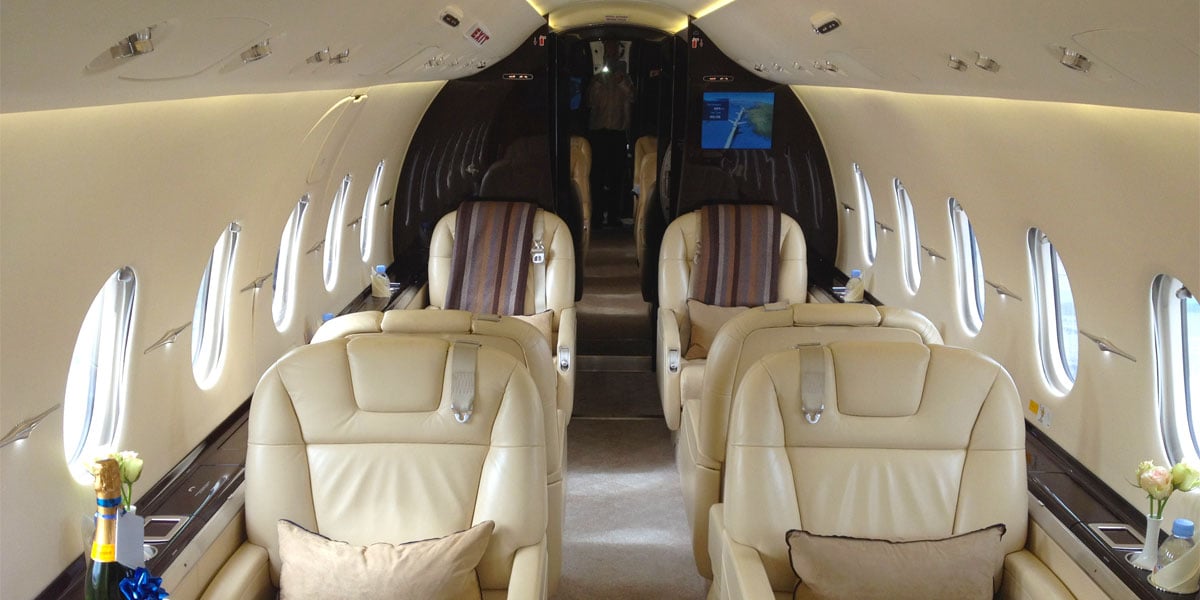 Hawker 4000 Interior, Air Partners, Prestigious Venues