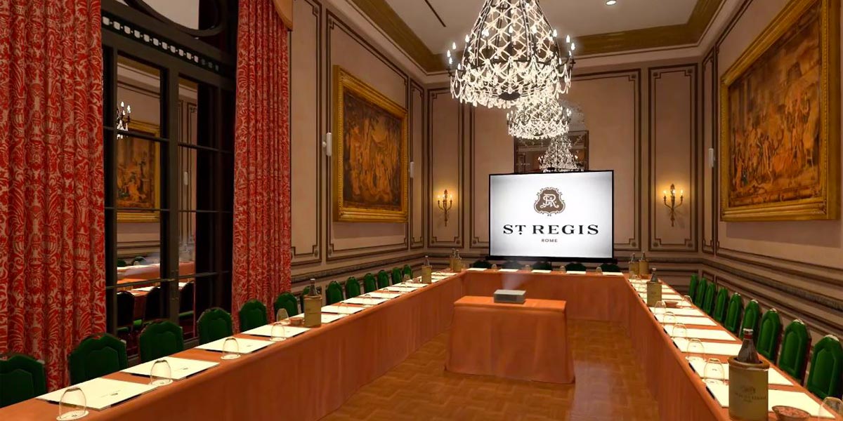Hire A Conference Room In Rome, St Regis Rome, Prestigious Venues