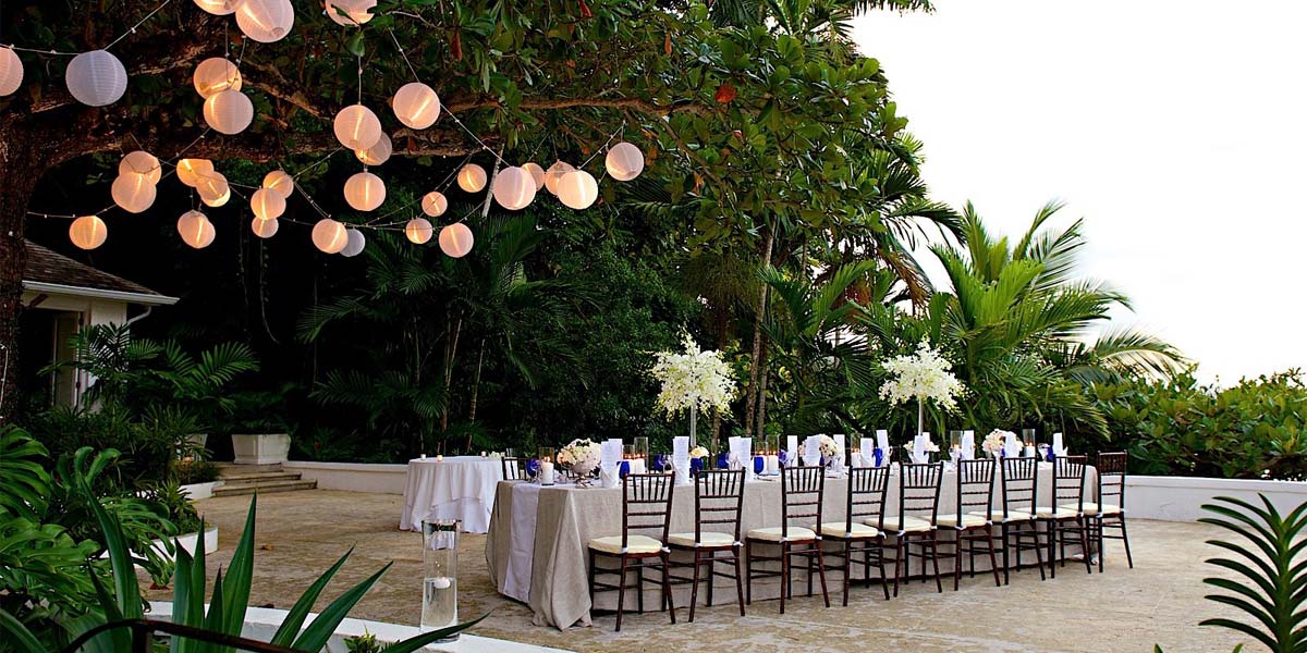 Terrace Private Dining, Round Hill Resort, Prestigious Venues