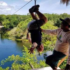 Zip wiring across the Cenotes, Prestigious Venues FAM Trip, Mex2017