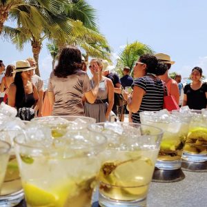 Alfresco cocktails, Final day visit to HRH Cancun, Prestigious Venues FAM Trip, Mex2017