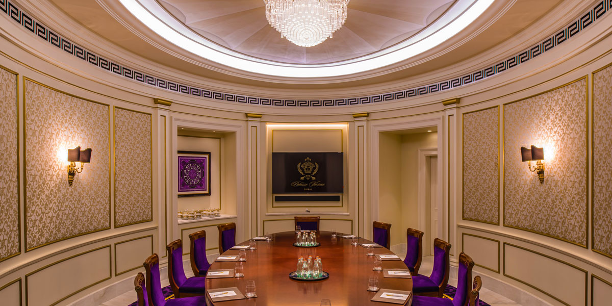 Board Meeting Room, Palazzo Versace Dubai, Prestigious Venues