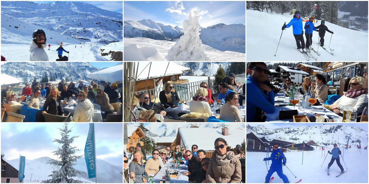 Day 4, Lunch in Lech, 1200px, The Spring Ski Weekend 2019, Prestigious Venues