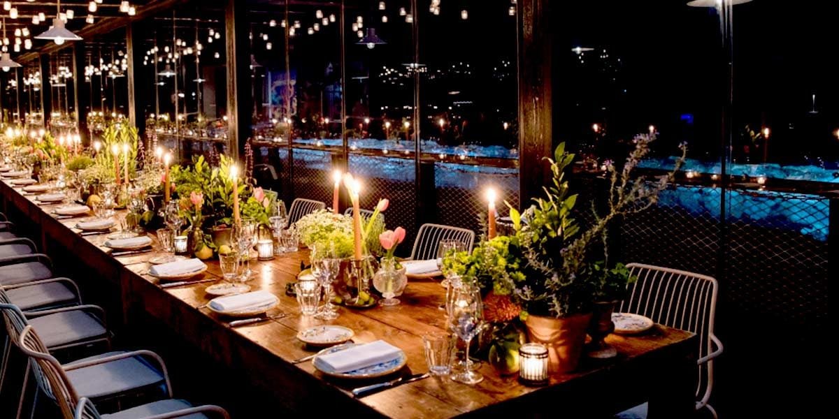 Dinner setting Verdura Resort Prestigious Venues