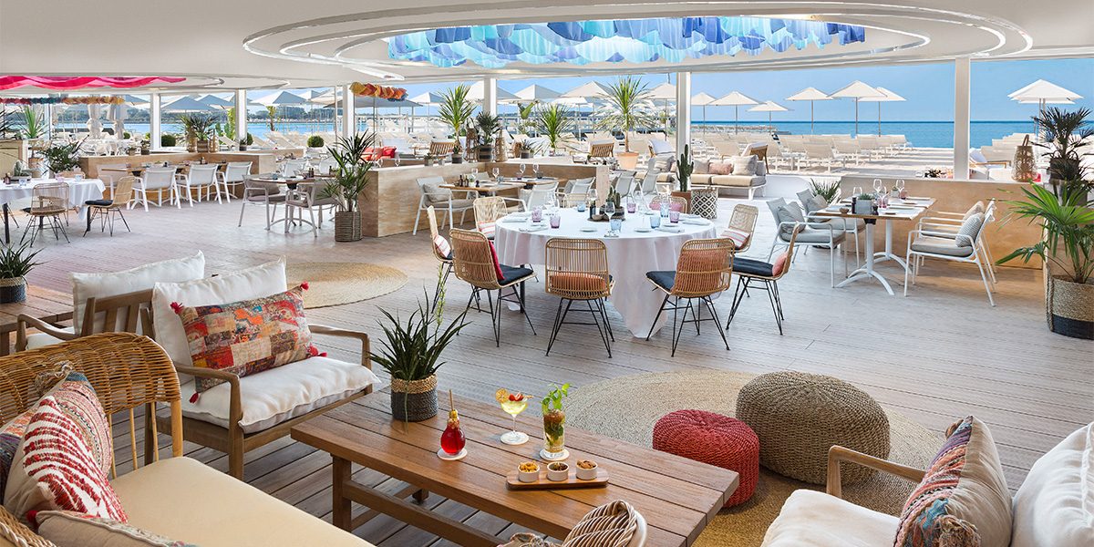 Outdoor Beach Bar Venue Hotel Barriere Le Majestic Cannes, Prestigious Venues