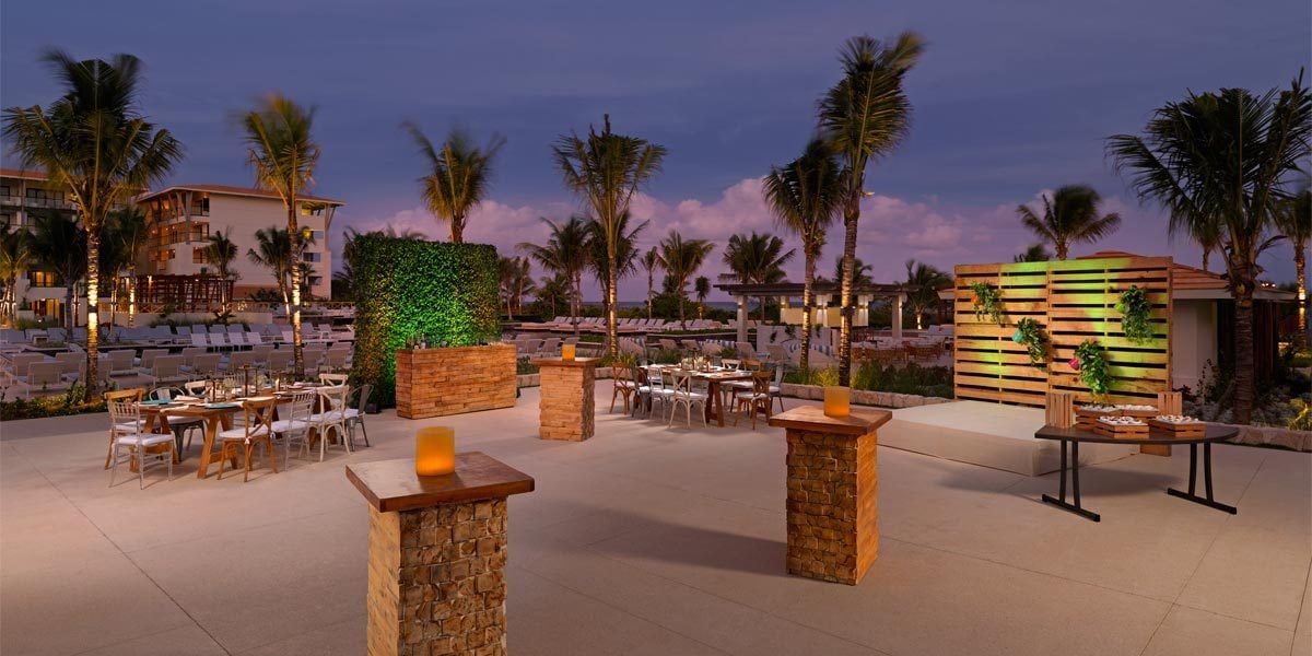 Outdoor Terrace For Events UNICO 20 87 Riviera Maya Prestigious Venues