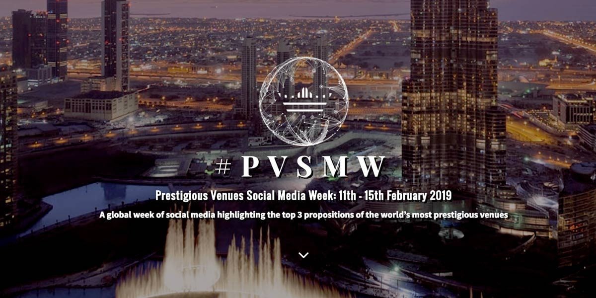 #PVSMW, Prestigious Venues Social Media Week 2019
