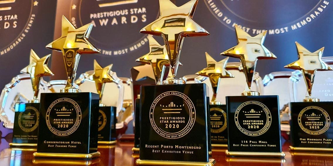 Prestigious Star Awards 2020 Trophies, Global Venue Awards Program, Prestigious Venues
