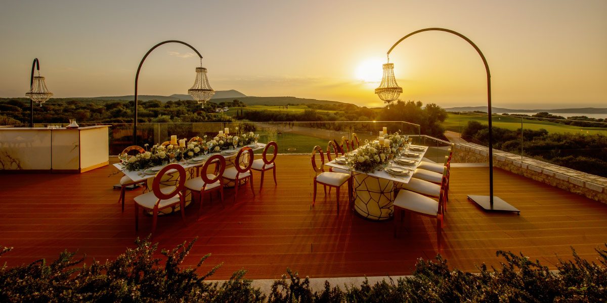 Private Dining Alfresco, Costa Navarino, Prestigious Venues