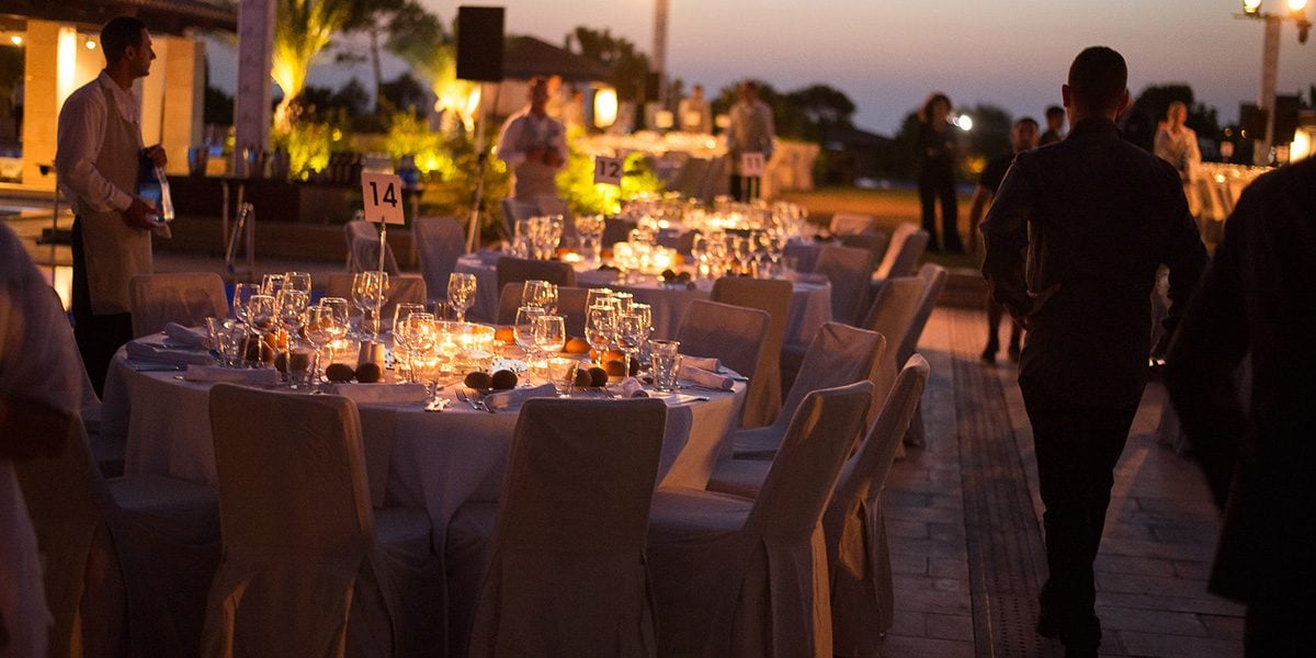 Reception Outdoor Event, Costa Navarino, Prestigious Venues