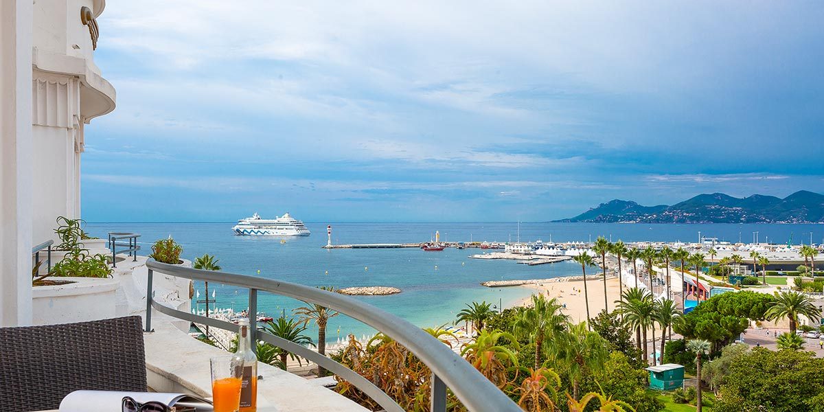 Sea View Terrace in Cannes, Hotel Barriere Le Majestic Cannes, Prestigious Venues