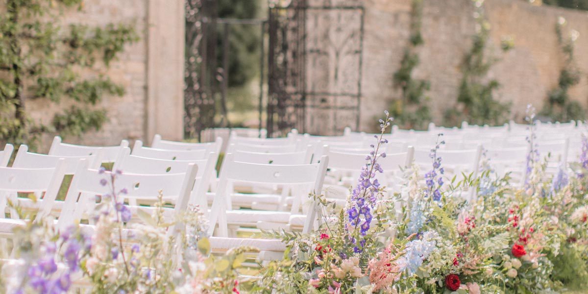 Walled Garden Wedding Ceremony, Lucknam Park Hotel & Spa